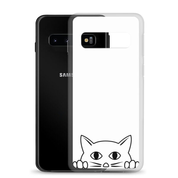 Samsung Handyhülle “Katze guckt über Rand”